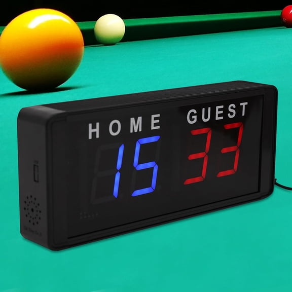 Portable Scoreboard Score Keeper Tabletop Electronic Mini Scoreboard for Indoor & Outdoor Games, Tabletop Electronic Digital Scoreboards with Remote, Led Scoreboard, Brightness Adjustment