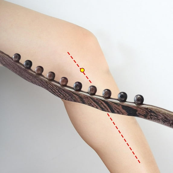 Portable Scraping Massage Tool, Smooth Edge Manual Gifts Relaxation Wood Massage Roller Rod, for Neck Body Legs Arms Shoulders Beads