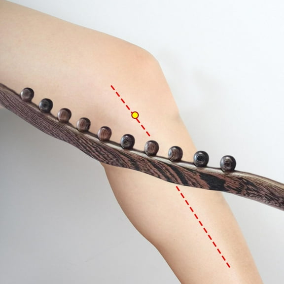 Portable Scraping Massage Tool, Smooth Edge Manual Gifts Relaxation Wood Massage Roller Rod, for Neck Body Legs Arms Shoulders Beads