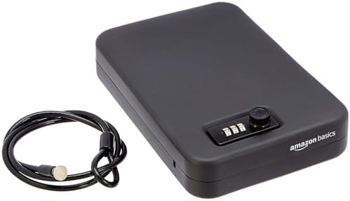 Portable Security Case Lock Box Safe, Small Lock Box with Code, for ...