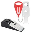 thumbnail image 1 of Portable Security Safety Door Lock & Door Stop Alarm for Hotel Travel W/ Pouch Unbranded, 1 of 6