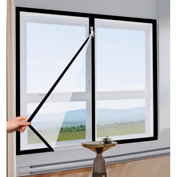 Portable Self-Adhesive Zipper Mosquito Net,Anti-Mosquito Net Anti-Mosquito Window Screen from TYPPKMM