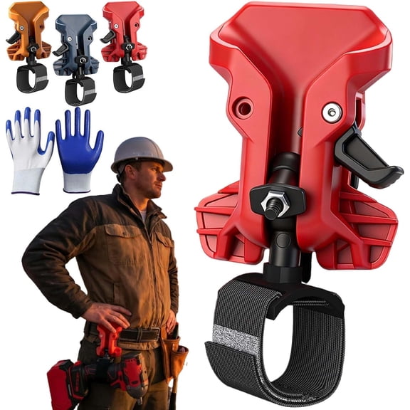 Portable Self-Locking Power Tool Holster, Drill Holster for Tool Belt, Quick Release Waist Hanging Holder for Drills, Hammers, Impact Drivers, Electrician & Construction Use