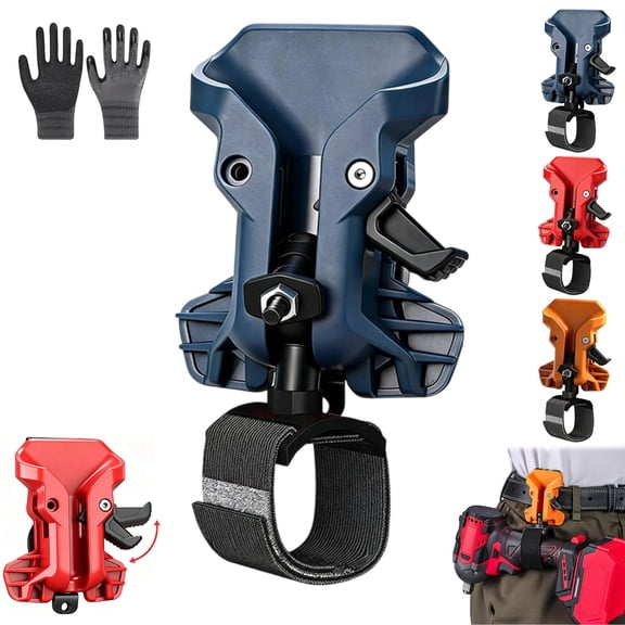 Portable Self-Locking Power Tool Holster, Quick Draw Drill Holder for Tool Belt, Cordless Drill Waist Clip