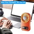 thumbnail image 1 of Portable Semiconductor Cooling Handheld Fan Mini Orange 1 Pack with USB Charging Cable for Outdoor Camping Hiking Travel Students Daily Commute Outdoor Activities, 1 of 4