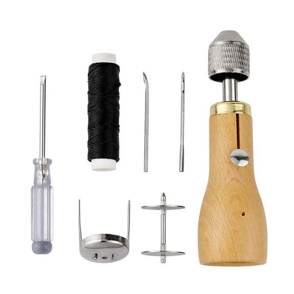 Portable Sewing Awl Kits Craft Repair Tool Sewing Awl Thread Kits Stitching Kits Portable Sewing Awl Kits for DIY Repair Craft