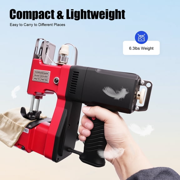 Portable Sewing Machine 110V Electric Bag Stitching Closer Industrial Packing Bag Stitching Sewing Machine