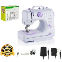 Portable Sewing Machine, 12 Stitches Mini Sewing Machine Handheld Electric Sewing Machines for Beginners Kids with LED Light,White