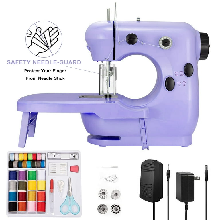 Portable Sewing Machine with Extension Table and Light,Mini