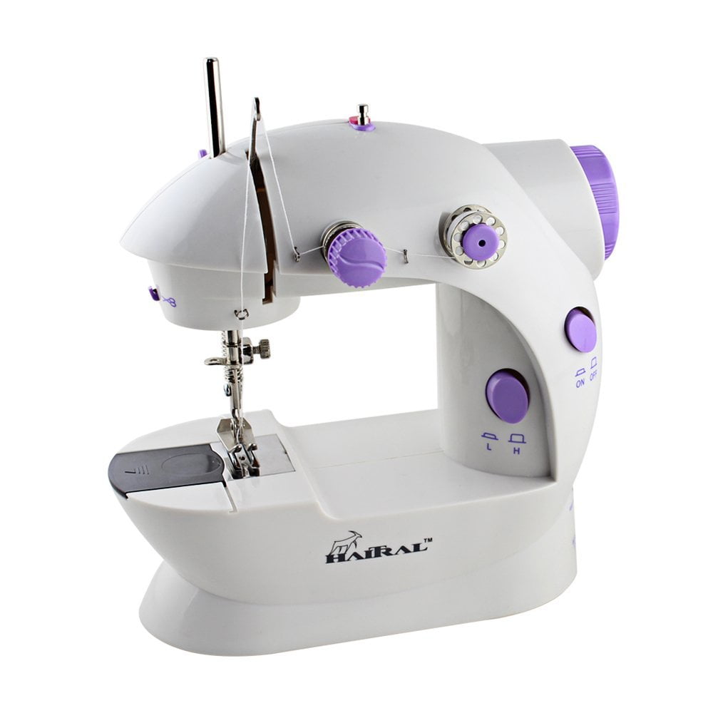 Haitral Portable Mini Sewing Machine, LED Light, ABS Plastic Material ...