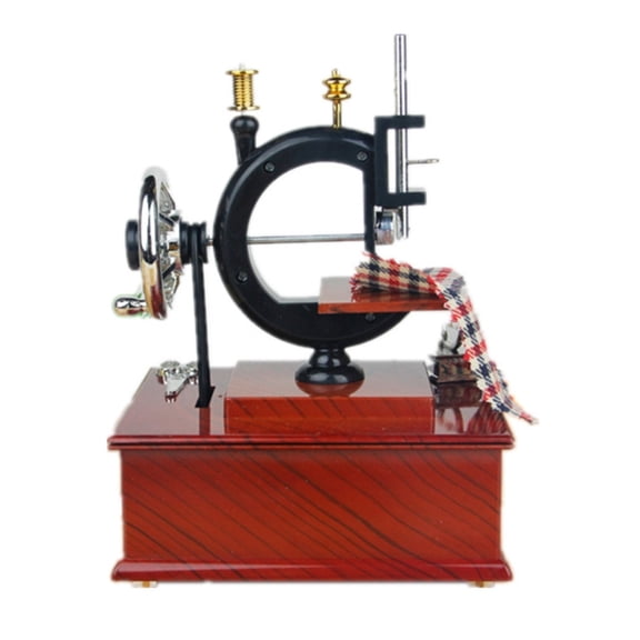 Portable Sewing Machine Retro Sewing Machine Gift Music Boxes Creative Birthday Gift For Girlfriend Friend Music Boxes