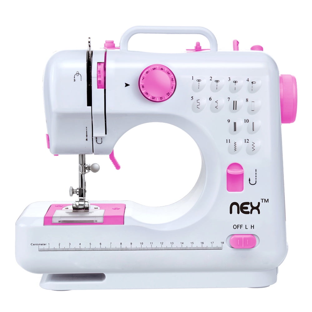 Portable Sewing Machine Suitable for Beginners, with 2 Speeds 12 Built-In Sewing Led Night Light