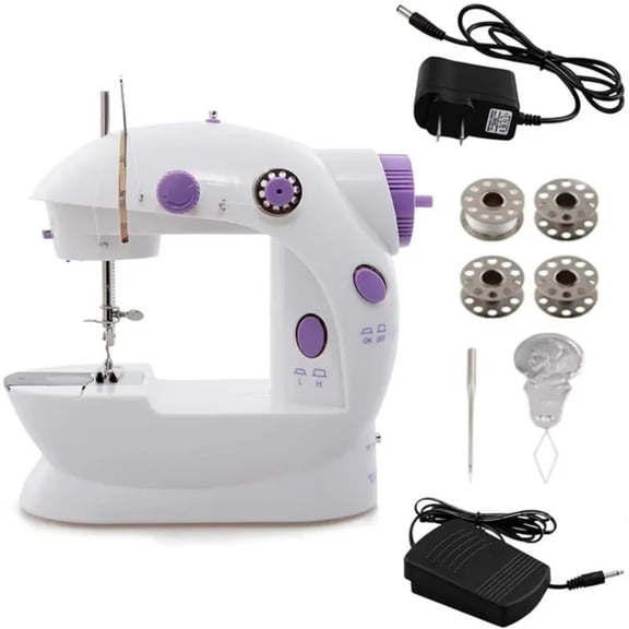 Portable Sewing Machinery for Beginners Adults Children 2 Threads 2 Speeds 2 Switches Electrical Process Repair Machinery Travel Automatic