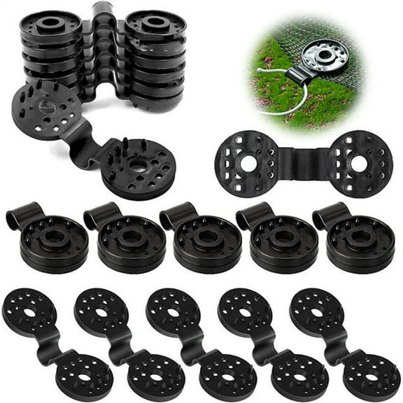 Portable Shade Cloth Clips,50 Pieces Shade Cloth Plastic Clips,Reusable Sun Shade Fabric Clips,Multi-Purpose Round Sunshade Net Fixing Clip for Sun Shade Net Garden Netting