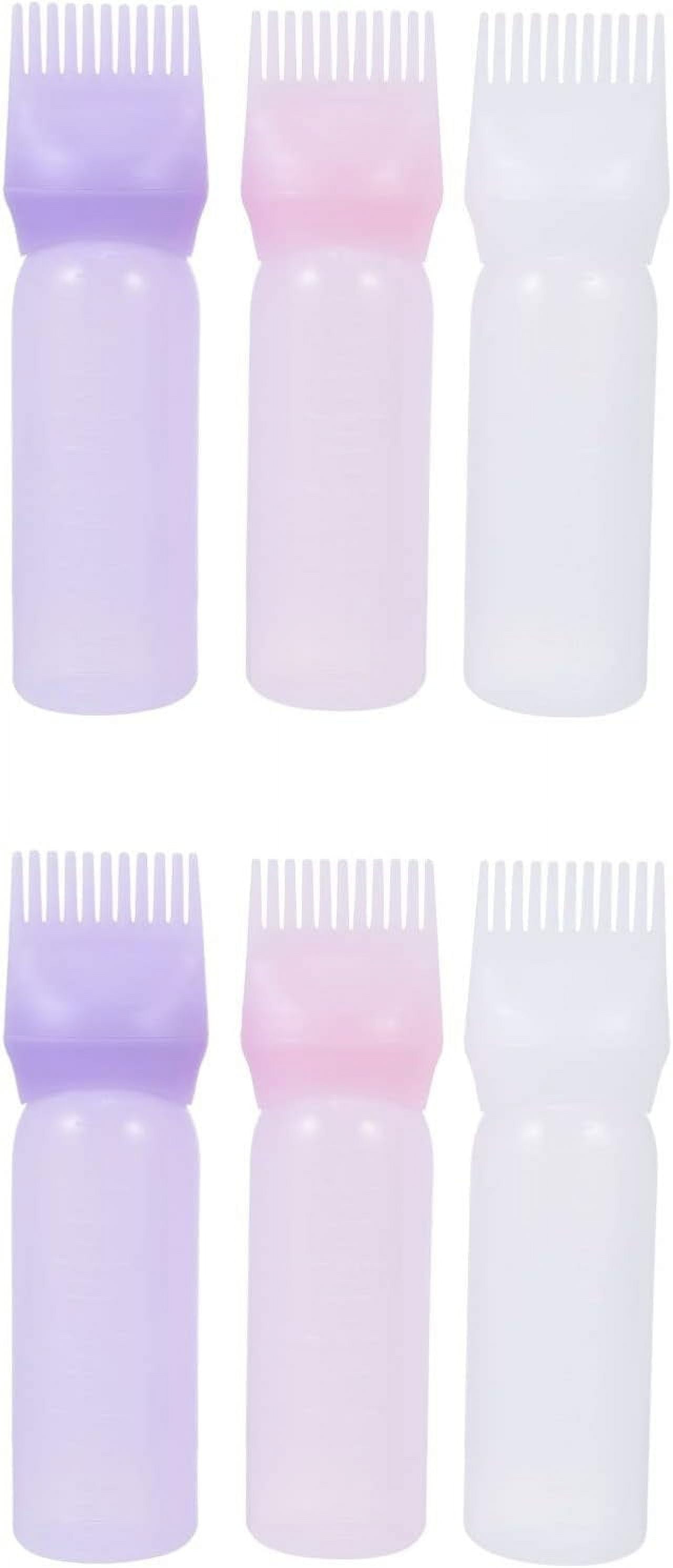 Portable Shampooer Hair Color Shampoo Root Comb Applicator Bottle, Hair