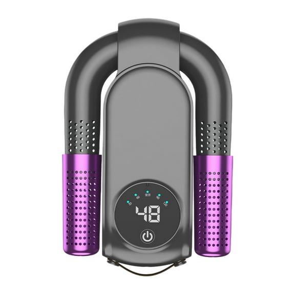 Portable Shoe Dryer and Boot Warmer - Foldable Electric Dryer with Smart Timer, 2 Drying Heads for Shoes, Boots, Gloves, Quick Drying Deodorizer for Home, Travel, and Work