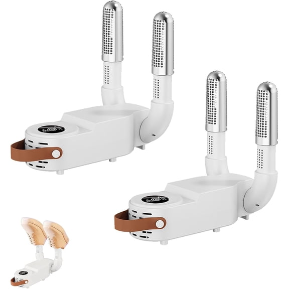 Portable Shoe Dryer, Silent Electric Shoe & Boot Dryer with Intelligent Timer, Foldable Wall-Mounted Design, Fast Constant Temperature Heating for Work Boots, Gloves & Shoes