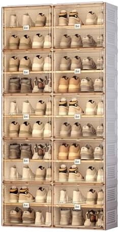 Container Store Shoe Storage Racks Portable Shoe Rack Organizer for Closet Entryway, Stackable Sneaker ...