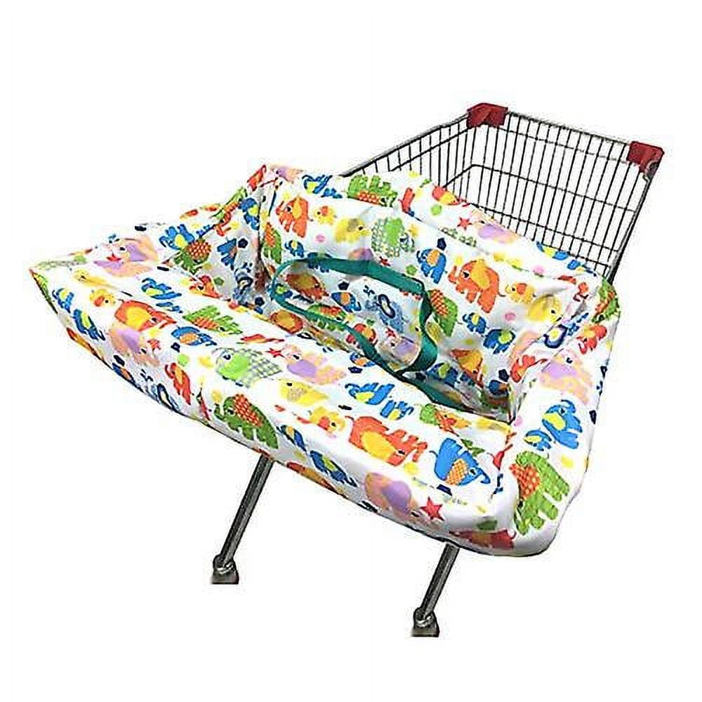 KIDVOVOU Baby Car Seat Canopy Cover - Cow & Sunflowers Print, Multi-Use As Nursing Cover, Cart Cover (30x60x70 Cm)