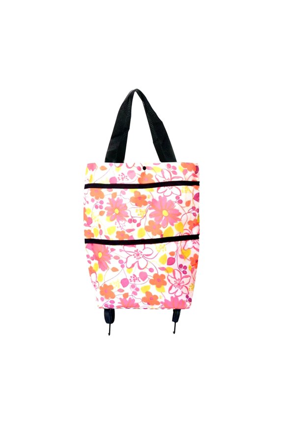 Portable Shopping Wheel Bag Tug Bag Telescopic Roller Bag Supermarket Shopping Bag Shopping Cart Foldable Backpack