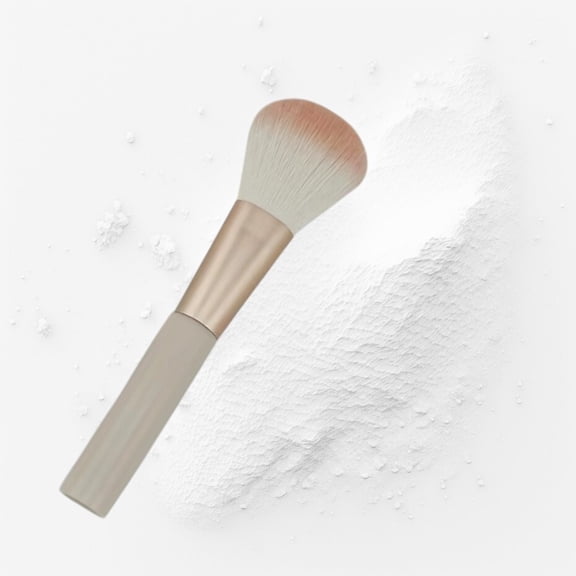 Portable Short Handle Blush Brush for Loose Powder Contouring Liquid Foundation Travel Makeup Brush