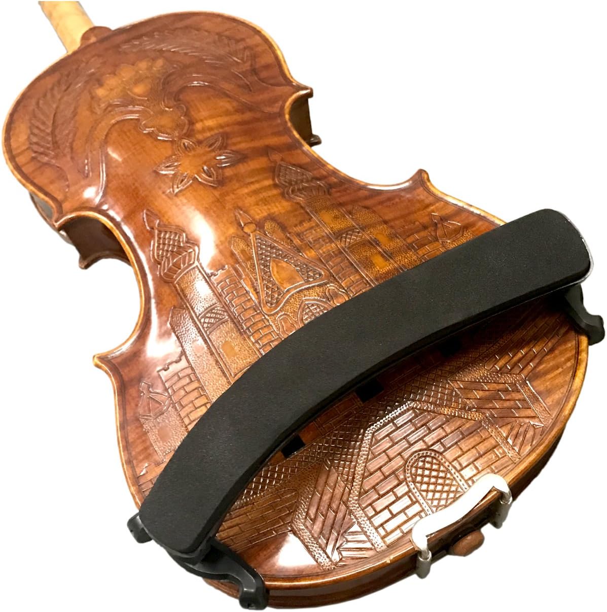 Portable Shoulder Rest For 4/4, 3/4 Violin Adjustable Feet Foam And