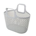thumbnail image 1 of Portable Shower Caddy Basket with Handle - Flexible Storage Organizer Tote Bag for Bathroom, Pantry, Kitchen - Waterproof Lightweight Container for Toiletries and Supplies, 1 of 7