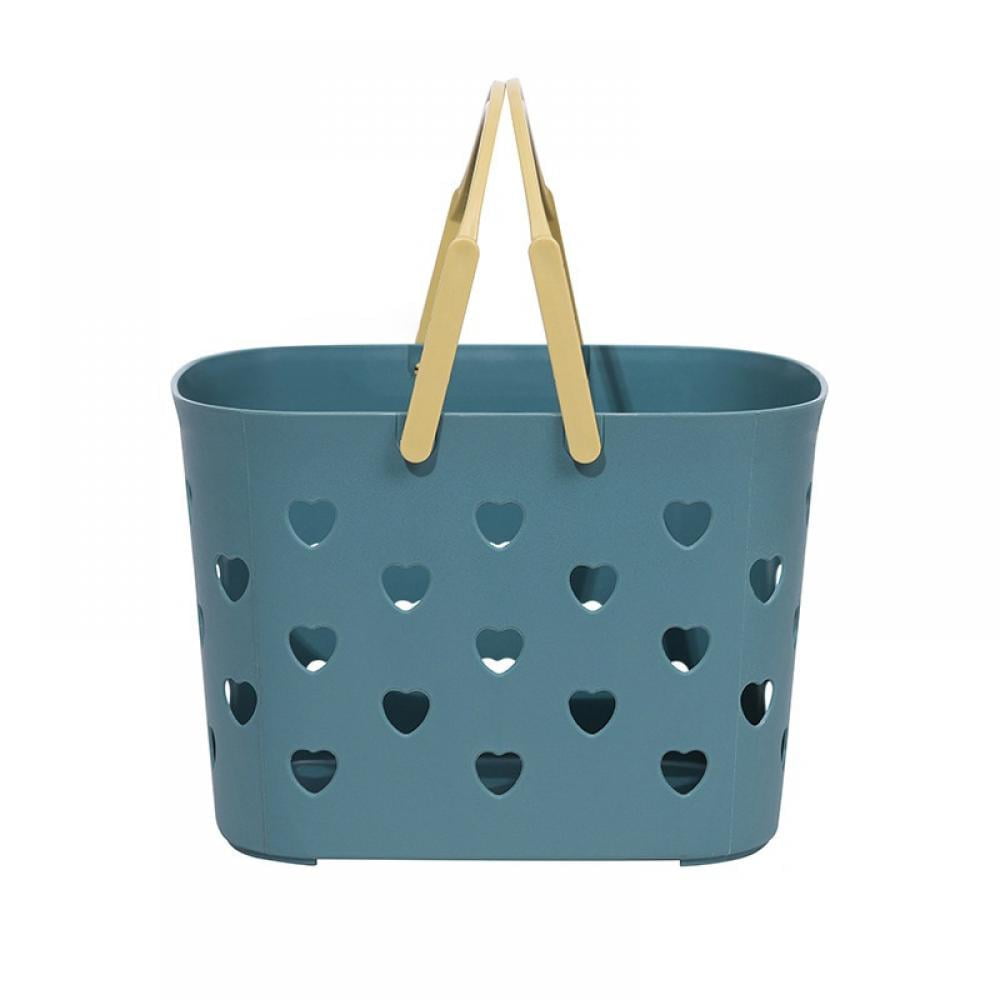 Genema Portable Storage Basket Cleaning Caddy Storage Organizer Tote with Handle for Laundry Bathroom Storage Baskets, Size: One size, Gray