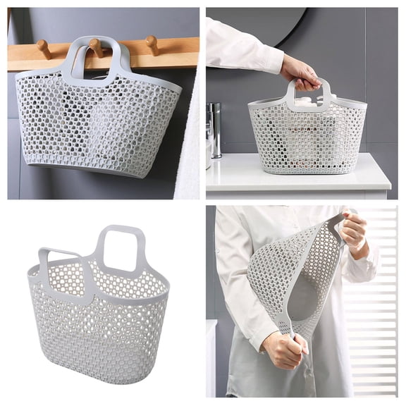 Portable Shower Caddy Basket Storage Baskets with Handle Box Organizer Bin Tote Storage Basket Toiletry Organizer for Bathroom, Kitchen, Pantry, College Dorm