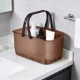 thumbnail image 1 of Portable Shower Caddy, Bathroom Organizer Basket, Waterproof Toiletry Storage With Handle For Dorm Gym Camping Travel, Plastic Storage Caddy With Excellent Drainage, 1 of 7