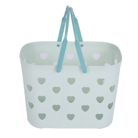 Portable Shower Caddy with Handles, Plastic Tote Storage Basket Toiletry Organizer Bin