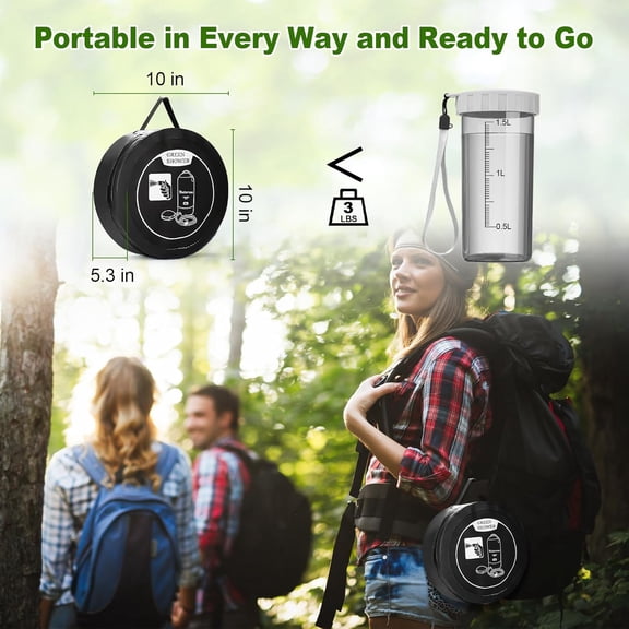 Portable Shower for Camping, 5 Gal/20 L Solar Heating Camping Shower Bag with Shower Pump, Portable Shower Head, Essential for Camping,Festivals, Overlanding, Beach Trips