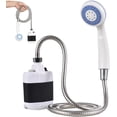 thumbnail image 1 of Portable Shower Camping Shower Pump USB Rechargeable Outdoor Waterproof Portable Pump with Head for Hiking, Backpacking, Travel, Beach, Pet, 1 of 6
