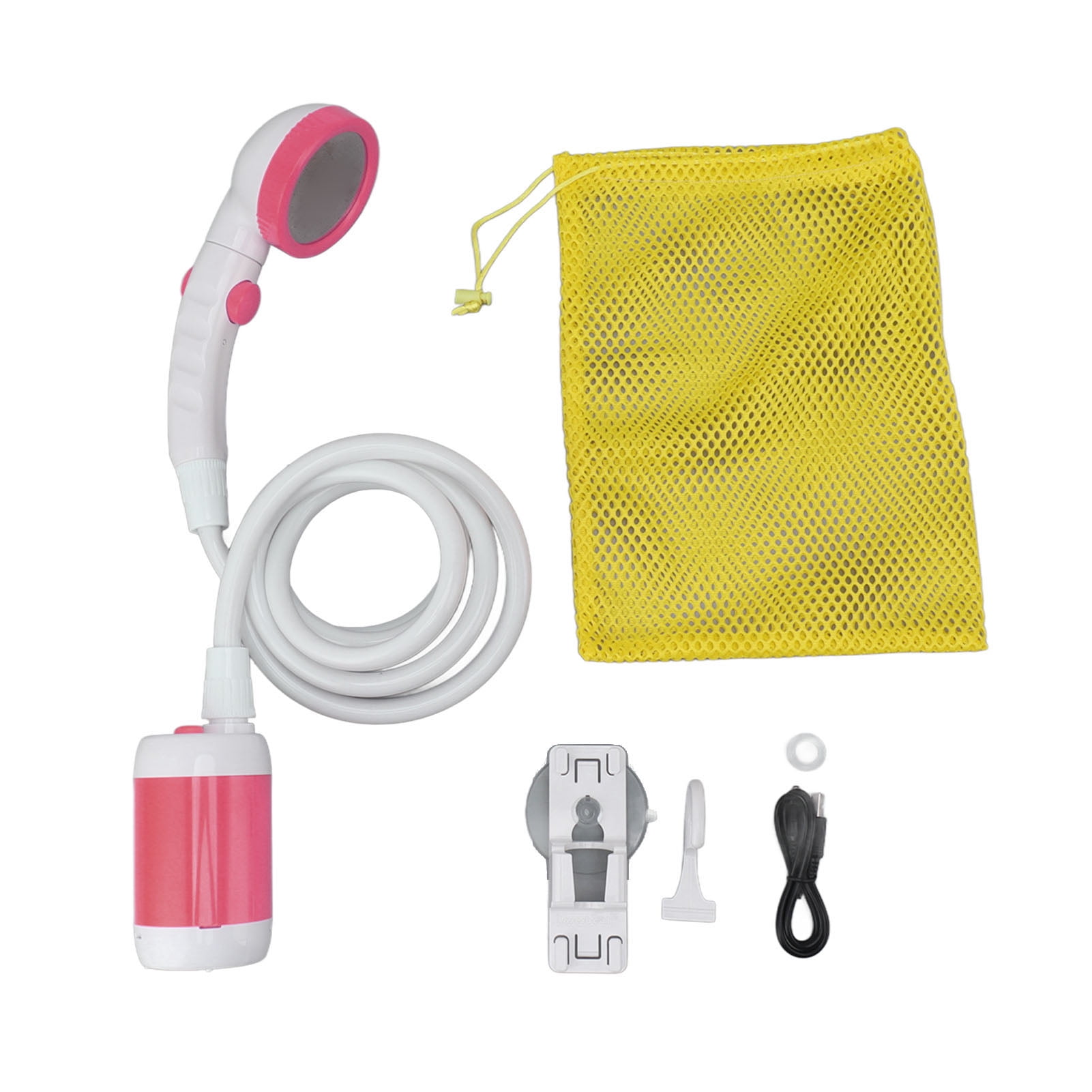 Portable Shower Set ABS Stainless Steel PVC 3 Gear Electric Battery