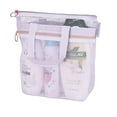 thumbnail image 1 of Portable Shower Tote With Zipper 2 Pockets Bath Caddy Organizer For Gym Travel Camping Beach Storage, 1 of 6