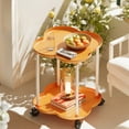 thumbnail image 1 of Portable Side Table with Wheels, Mobile Storage Cart for Bedroom Living Room Study, Multi-Purpose Rolling Rack with Easy Assembly and Space-Saving Design, 1 of 6