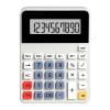 Portable Silent Keyboard Basic Calculator, 5.12 x 3.74 x 1.18 Inch Simple Math Operations Tool, Quiet Button Calculator for Campus and Office Use