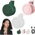 thumbnail image 1 of Portable Silent Mini Bladeless Electric | Clip-On, Hands-Free, 3 Speeds | 900mAh Rechargeable Battery | 360掳 Adjustable | Lightweight 7.7x6.4x5.8cm | 3 Pack, 1 of 9