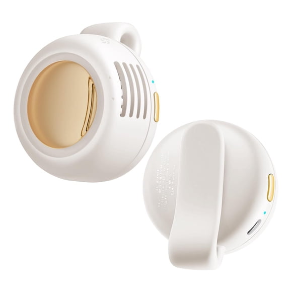 Portable Silent Mini Bladeless Fan, Clip On Fan for Shirt, 3 Speeds & Queit, Hands Free Waist Whirlwind Fans, USB Rechargeable, Suitable for Outdoor & Travel & Office (pink)