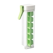 Portable Silicone Frozen Treat Maker with Manual Pressing Function, 2-in-1 Design for Quick Freezing, Green