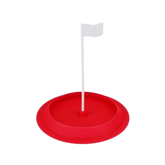 Portable Silicone Golf Putting Cup for Indoor and Outdoor Practice Green, Hole and Flag Golf Training Aid for Home and Office Putting Improvement and Drills