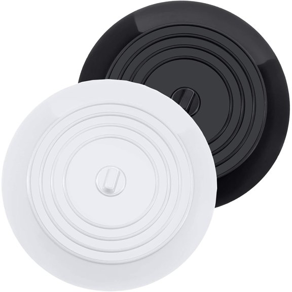 Easy Clean Mirror Surface Water Stopper, Non-Toxic Food-Grade Silicone Bathtub Stopper For Kitchen Sink Bathroom Laundry Tub Utility Sink, Universal Drain Stoppers With Strong