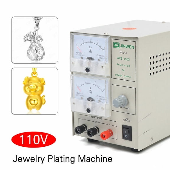 Portable Silver Gold Plating Machine Jewelry Plater Electroplating Kit Rhodium Plating Kit Jewelry Plating Machine Electroplating Equipment Gold Tools Jewelry Tools