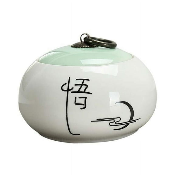 Portable Simple Tea Caddy Tea Canister Ceramic Storage Jar - NO.02