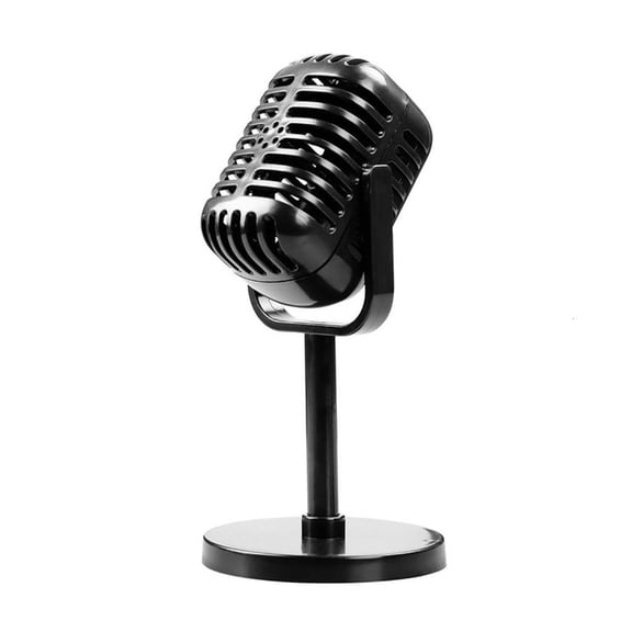 Portable- Simulation Props Retro Microphone Classical Dynamic Vocal Mic Vintage-