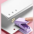 thumbnail image 1 of Portable Single Hole Paper Punch 6mm Round Opening Max 10 Sheet Capacity Lightweight Craft Binding Tool, 1 of 6