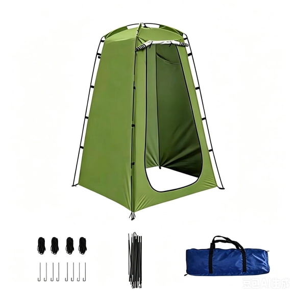 Portable Single Person Privacy Shower Tent-Green