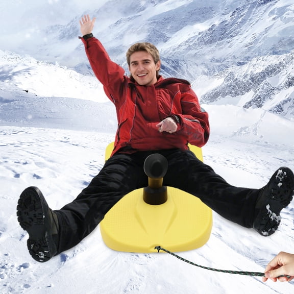 Portable Sledding Snowboard with Handle Sledding Snowboard for Winter Fun