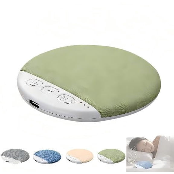 Portable Sleep Sound Machine with Multiple Soothing Audio Options Rechargeable USB Quiet Operation Compact Design for Home Office Travel Green