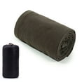 thumbnail image 1 of Portable Sleeping Bag Liner Microfiber Fleece Travel Sheet Sleep Sack Zippered Camping Blanket for Outdoor Camping Tent Bed, 1 of 9
